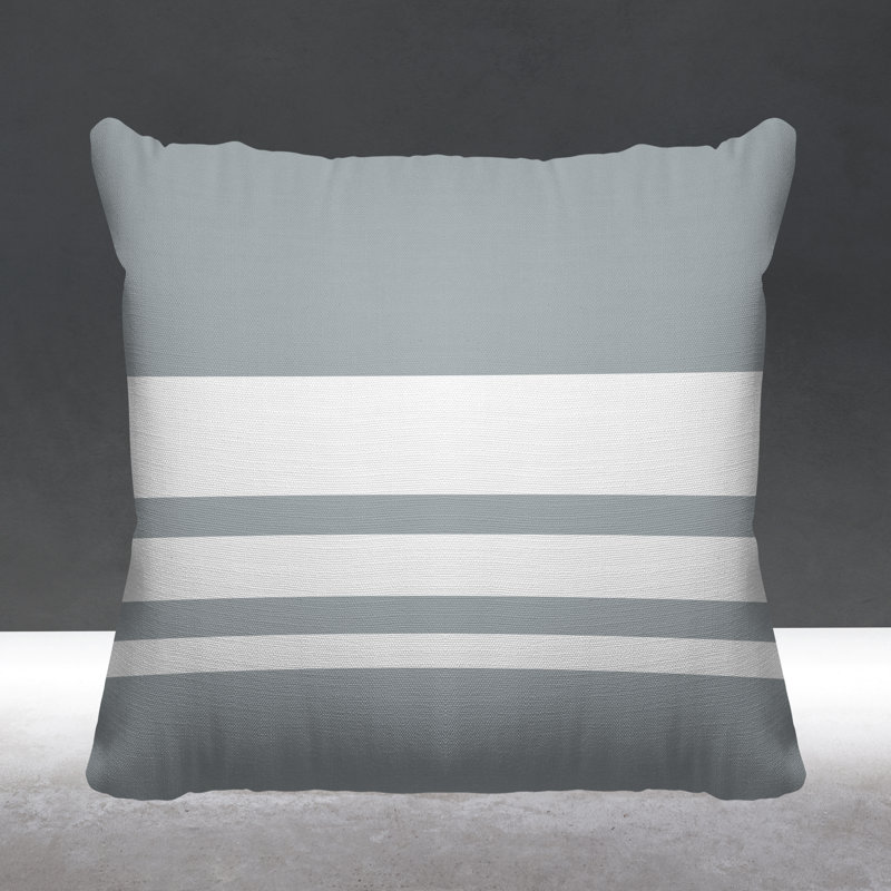 Coussin décoratif intérieur / extérieur Arundel, L 15 po x H 15 po, Gris