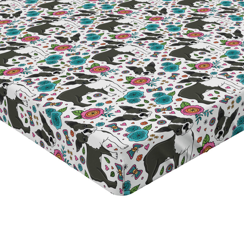 Ensemble de 2 draps-housses Ambesonne, Multicolore / floral 21, Drap-housse de taille double