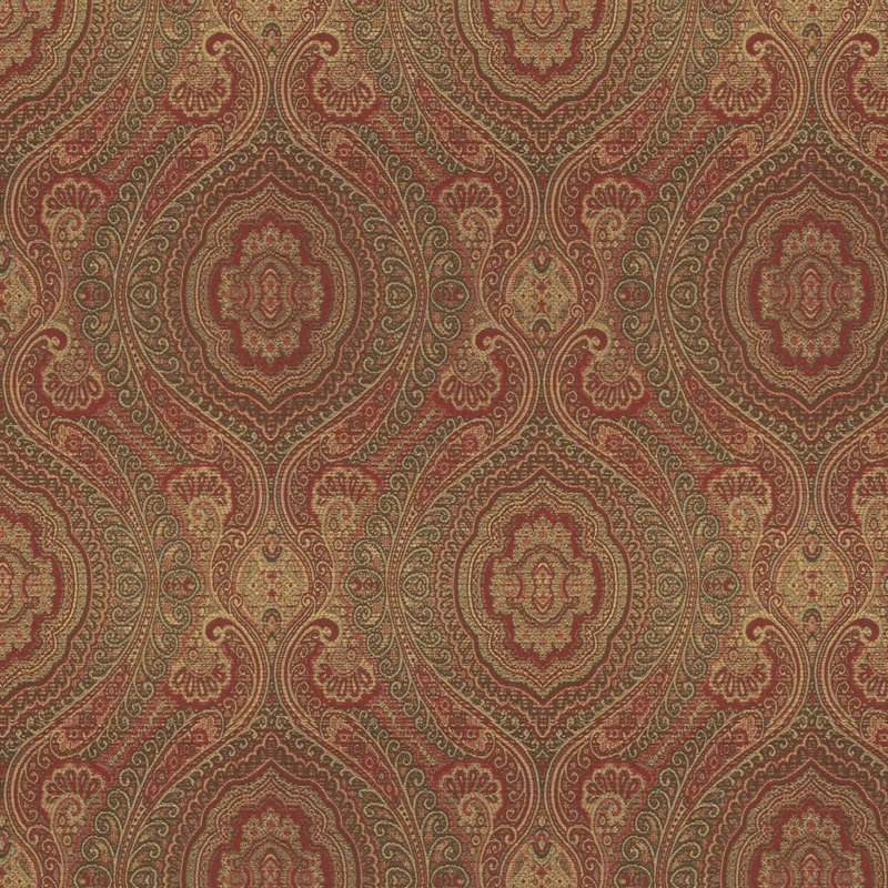 Guaranteed in Stock Fabric, Brown/Burgundy