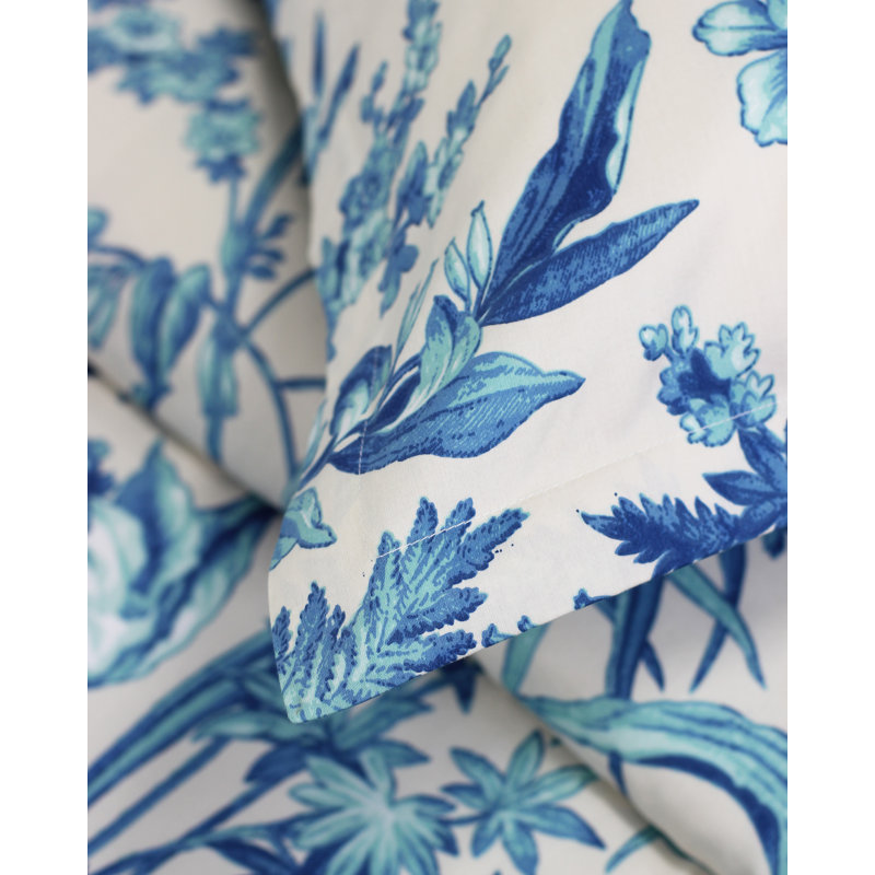 Pine Lake Floral Duvet Cover, Queen