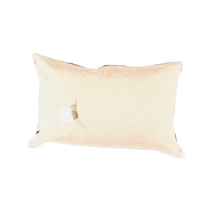 Oreiller en soie TI 162 TI 162, Noir / rose persan / gris / ikat beige