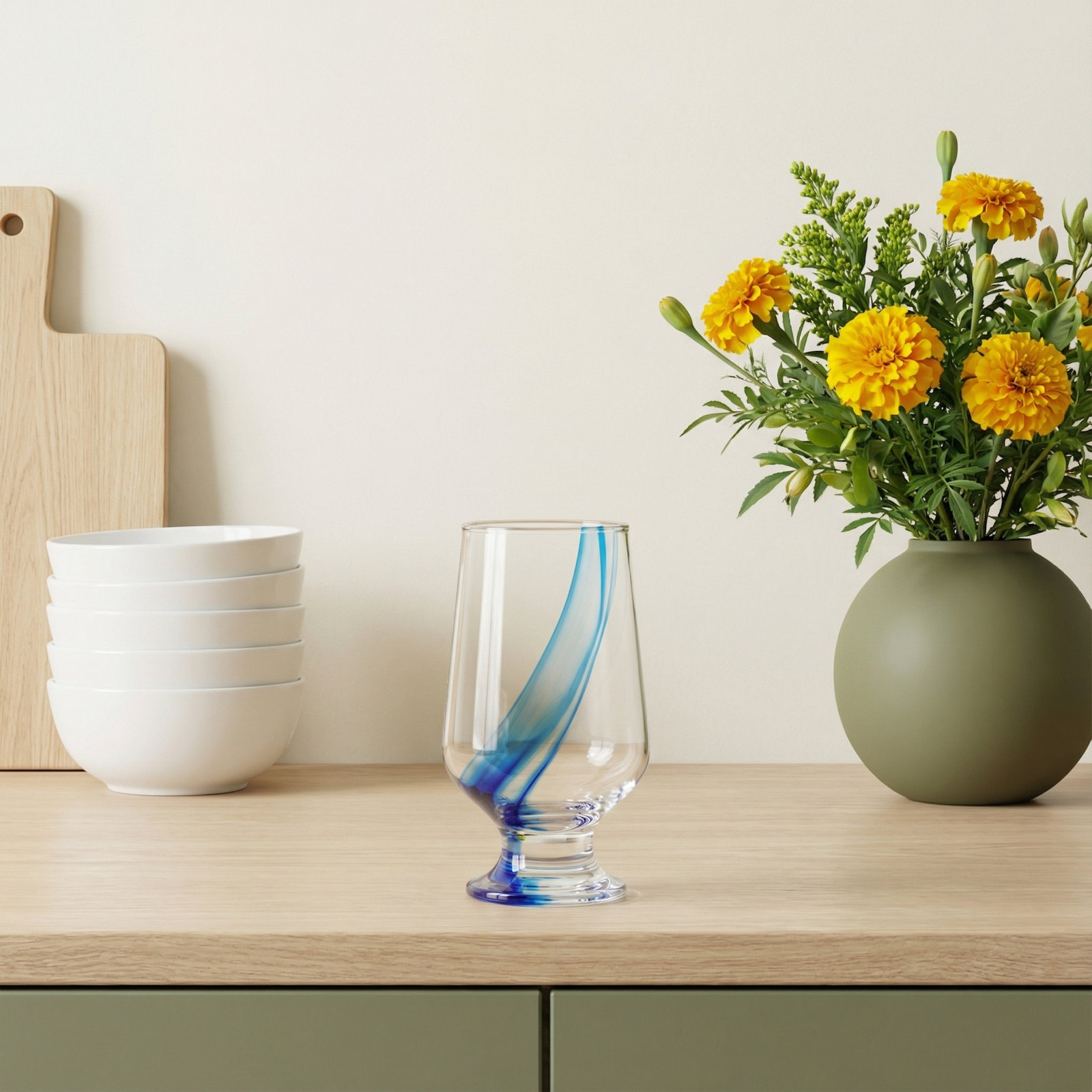 Blue Ribbon Goblet