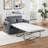 Sofa with foldable mattress, foldable side table-291314019