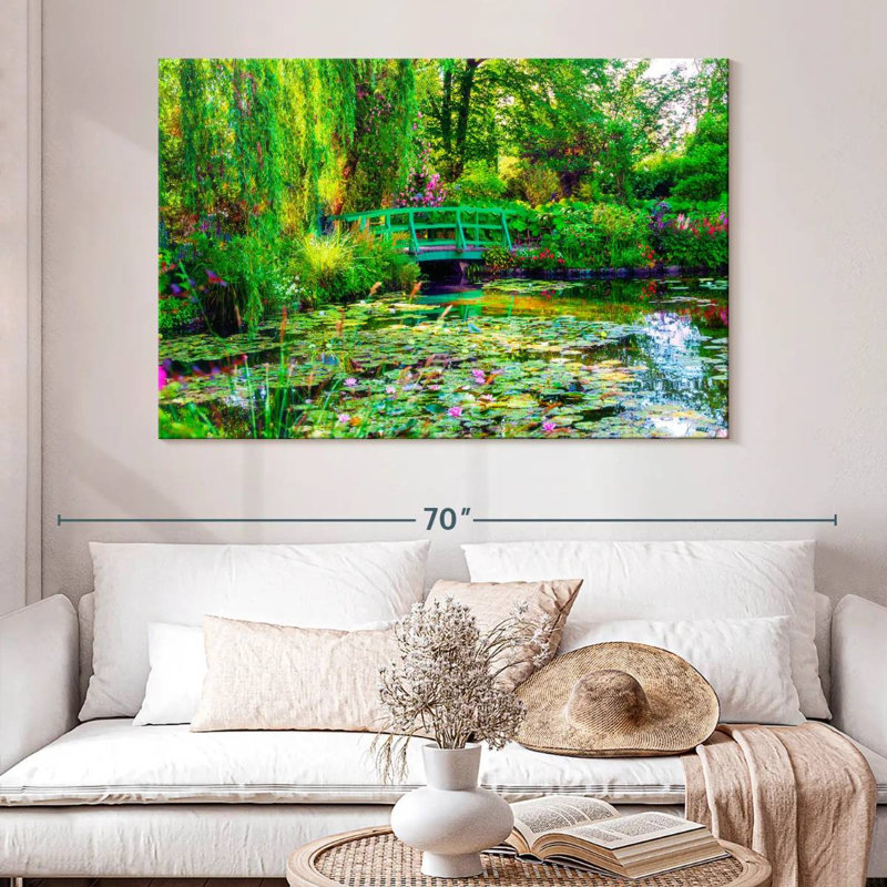 Jardin de Senne Monet à Giverny, France, H 34 po x l 51 po