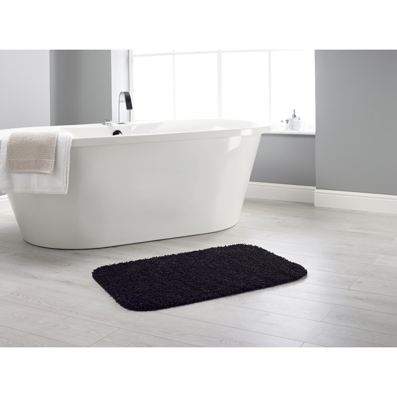 Buddy Bath Mat, Black, 80cm L x 50cm W