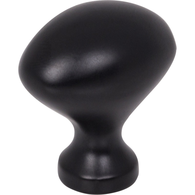 Poignée d'armoire ovale noir mat 1-1 / 8 po Merryville