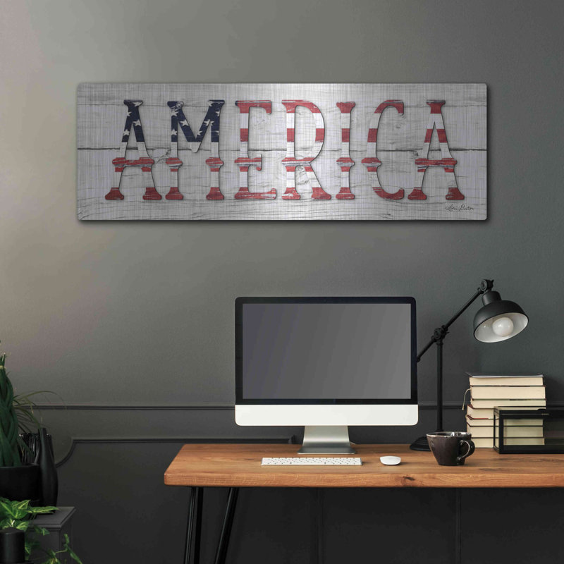 " America " by Lori Deiter, 16" H x 48" W