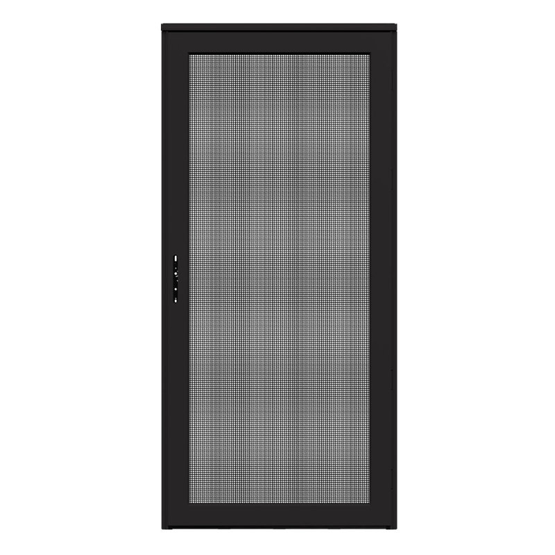 Porte de tempête platine sécurisée (poignée vendue séparément), H 81 po x l 36 po, Noir, noir, noir, noir