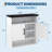 Bathroom Wall Cabinet with Barn Doors & Drawers, 5-Tier Storage, 25x24x8.7 Inch Adjustable Shelf for Kitchen Living Room