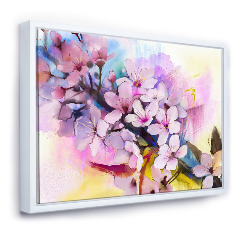 «Cherry Blossom, peinture au printemps», reproduction d'impression sur toile, H 30 po x l 40 po x 1,5 po