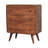 Solid Wood Curved Honey Caramel Chest