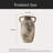 Ceramic Vase With Handle, Vintage Farmhouse Pottery Vase For Home Decor-1335261249