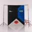 Tapis bleu-noir à motifs abstraits-2011527505