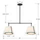 Altman 4 Light Silk Dimmable Pendant