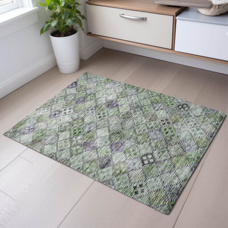 Premium Machine Washable Dahl AMF1081 Geometric Rug