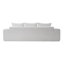Canapé modulaire compressé très large de 100 po à l'avant courbé, canapé Boucle 3 places en forme de nuage avec mousse à haute résilience, facile à déplacer et à expédier, canapé surdimensionné moderne pour le salon-129604602