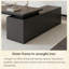 Bureau électrique moderne en bois massif noir à hauteur réglable en L avec armoires latérales gauche ou droite-691709095-700078785