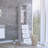 Magna Linen Cabinet with Three Shelves, Four Drawers, and Metal Handles, Bathroom-596633088