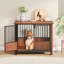 Cage pour chien en bois de noyer-992300471