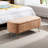 Modern Camel Faux Fur Bench With Storage And Gold Legs For Living Space Bedroom-682824871