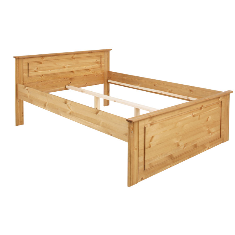 Jaclyn EU Double - 140 X 200 Cm Solid Wood Bed, Oiled, European Double (140 x 200 cm)