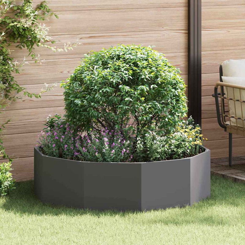 Planter Box, 35cm H x 120cm W x 120cm D, Black