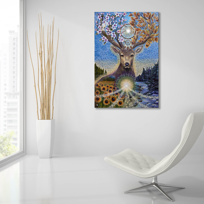  Art mural en verre «Transitions» par Verena, H 36 po x l 24 po