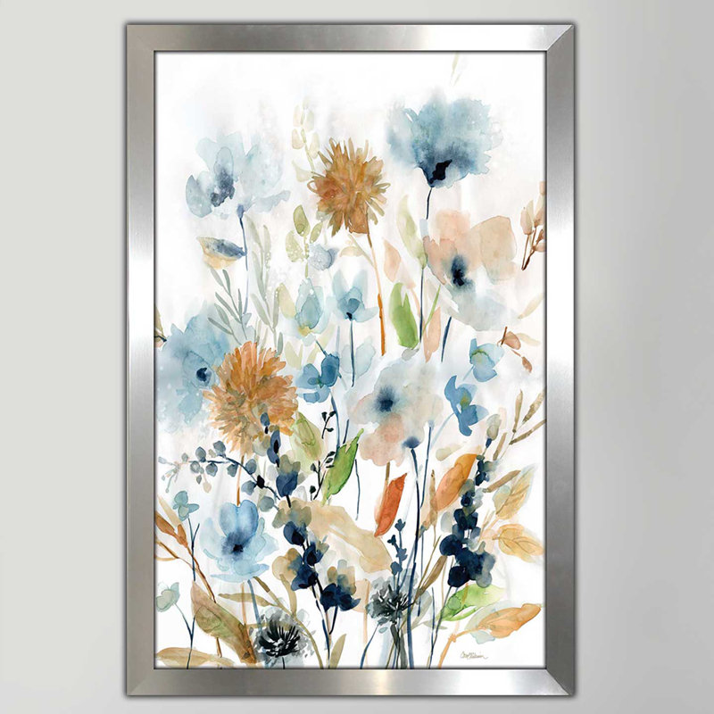 « holland spring mix ii », reproduction de peinture à l’aquarelle encadrée, H 39,5 po x l 27,5 po x P 0,75 po