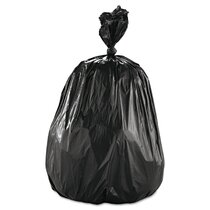 Style Selections 33-Gallons Black Outdoor Plastic Lawn and Leaf Drawstring Trash  Bag (50-Count) at