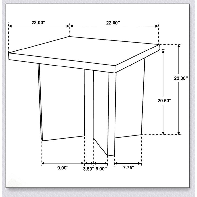Table de bout Donovan Mango Brown