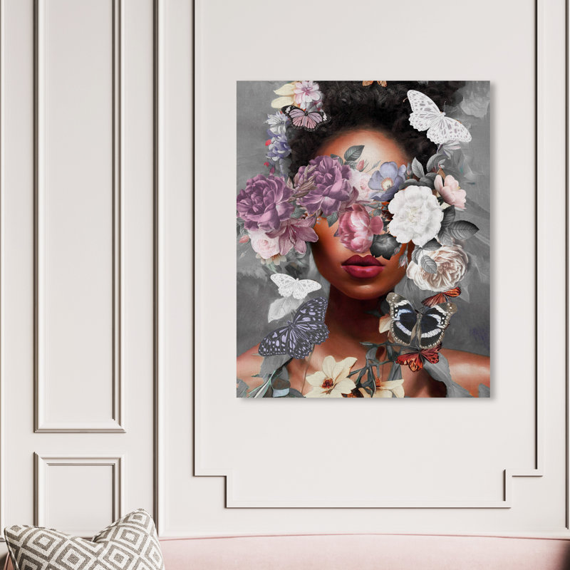 «Butterfly Explosion», impression sur toile, Toile tendue, H 45 po x l 36 po, Sans cadre