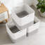 Paniers de rangement en coton tissé avec poignées, cubes de rangement décoratifs de 11 pouces pour les jouets, les couvertures, la lessive et l'organisation à la maison-618800968