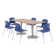 72" L Rectangular Breakroom Table and Chair Set