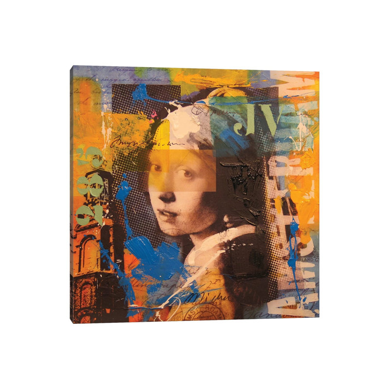 Girl 1 Piece Wrapped Canvas Painting, 45.72 cm H x 45.72 cm W x 1.91 cm D
