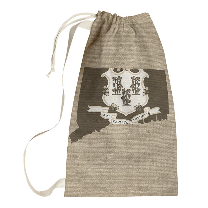 Sac à linge united states flag, Grand H 36 po x l 28 po x P 1,5 po, Beige brun blanc, Alabama