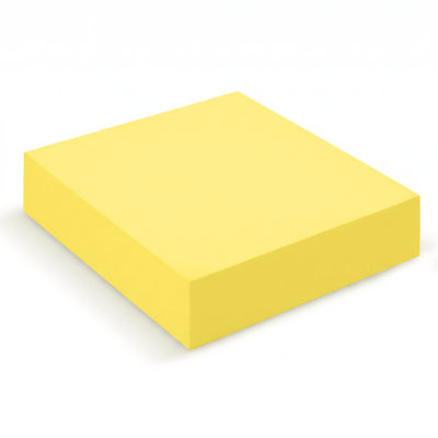 Coussin d'ameublement en mousse haute densité, 51 cm x 51 cm (6 x 20 x 20 po), fabriqué aux États-Unis, carré, jaune