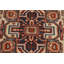 Tapis indien clair géométrique bleu clair 4 x 6