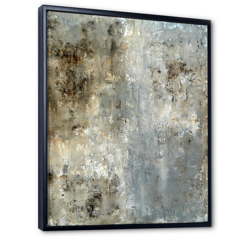 Art moderne gris et bleu II 2FL47754, Noir, H 20 po x l 12 po x P 1 po