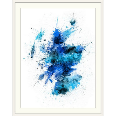 «Écosse, peinture, éclaboussures de carte» par Francy, impression