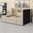 Modern Upholstered Daybed with Trundle, Storage Shelves, USB  and Outlet