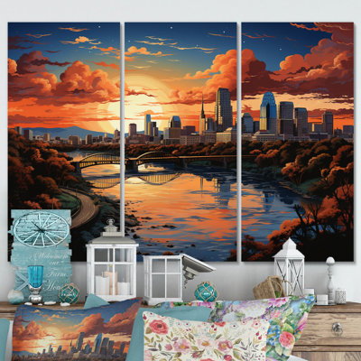 " City Austin Popart I " 3 - Pieces