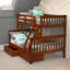 Delroy Twin over Full 2 Drawer Solid Wood Standard Bunk Bed-498001961