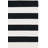 Brookvale Striped Hand-Woven Cotton Area Rug in Black/Ivory-43922844