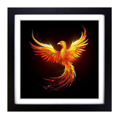 Phoenix - Single Picture Frame Print on Wood