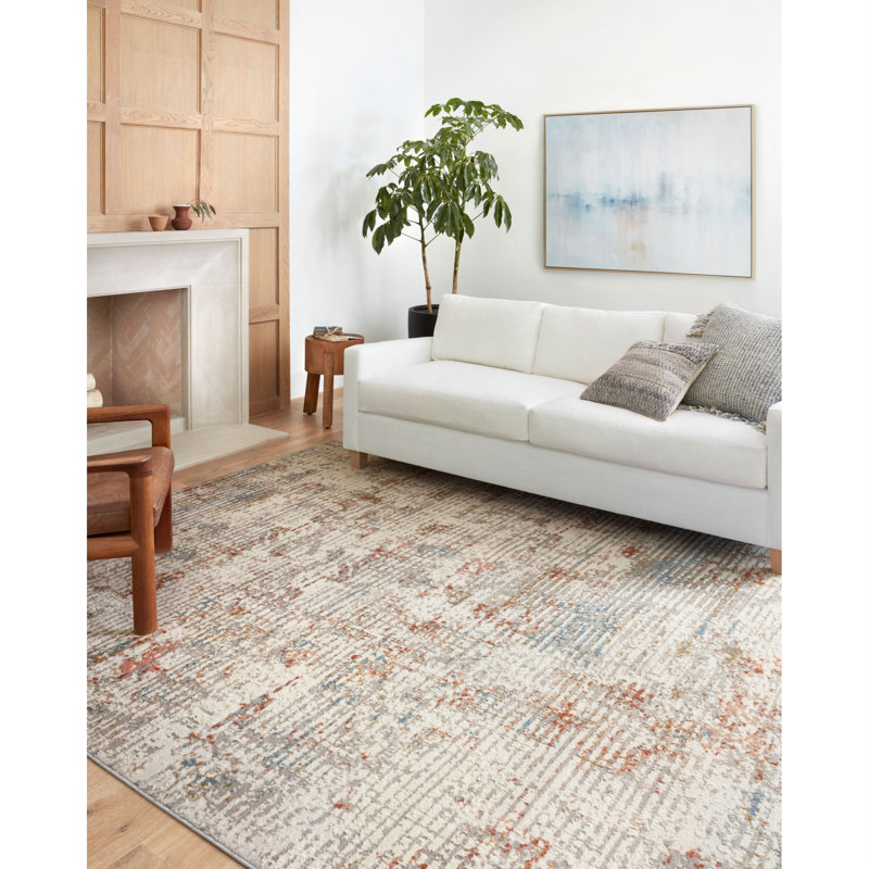 Estelle Abstract Indoor Rug, Square 1'6"