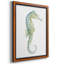 Watercolor Seahorse I, toile encadrée de qualité supérieure - prête à être accrochée-832060756