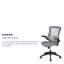 Mid-Back Mesh Swivel Ergonomic Task Office Chair with Flip-Up Arms-364075248-364075254