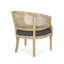 Ensemble de 2 chaises d'appoint en bois et canne de couleur kurz-649910028
