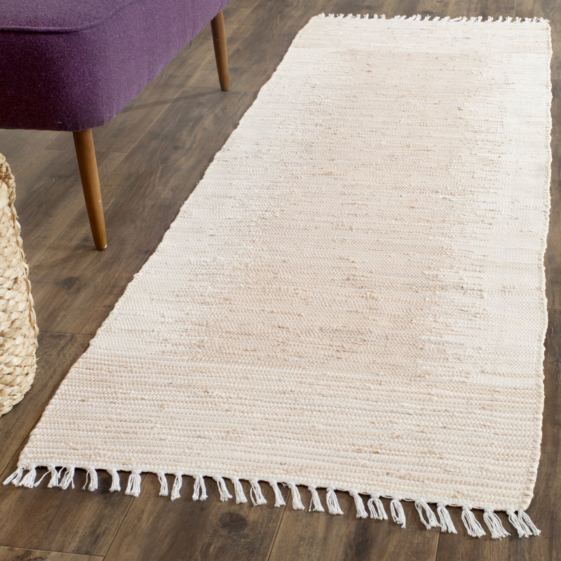Ambrine Abstract Cotton Hand Woven Area Rug, Runner 69 x 213 cm