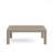 43" X 24" All-Weather Metal Outdoor Coffee Table With Wood-Look Top And Khaki Frame-317866512